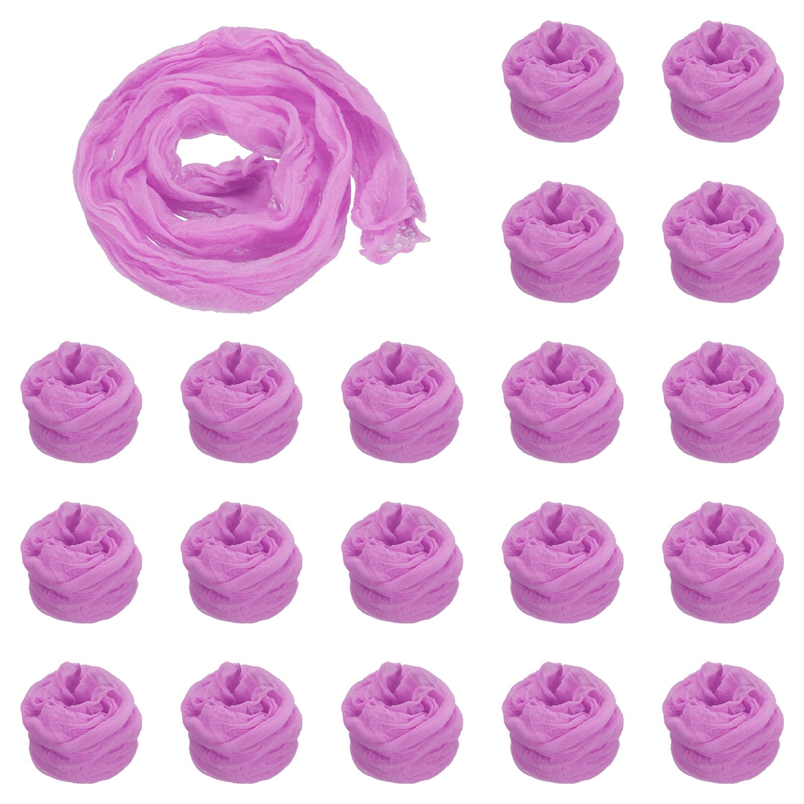 PATIKIL Nylon Stockings DIY Flower, 20Pcs Stocking Flower Fabric Material Tensile Silk Stocking Flowers for DIY Flower Making Wedding Crafts Home Decoration, Light Purple