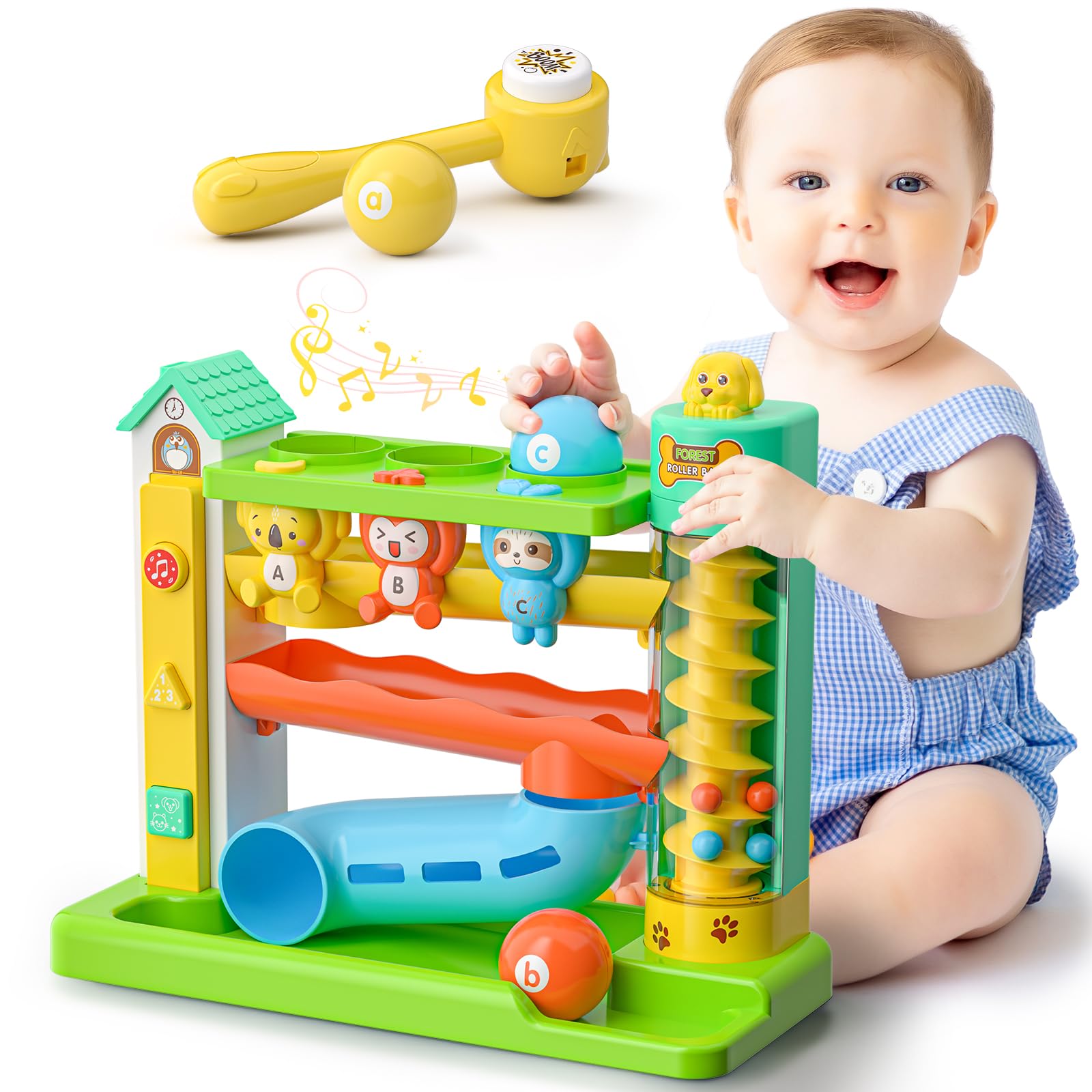 Photo 1 of Musical Ball Drop Toys for 1 Year Old Boy Gifts, Eductional Baby Toy 12-18 Month Toddler Toy Age 1-2, First Birthday Gift for 1 Year Old Boy Girl, Infant Toys for 9-12-18 Month Olds