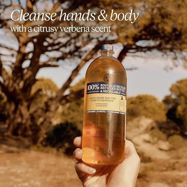 L’OCCITANE SHEA VERBENA HAND & BODY LIQUID SOAP REFILL 16.90 FL. OZ