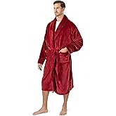 Men's Piping Fleece Robe
