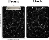 Hnogri A4 Clipboard Plastic Clipboards & Forms Holder Black Marble view 2
