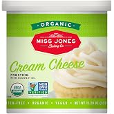 Miss Jones Baking Co, Frosting Cream Cheese Flavored Organic, 11.29 Ounce