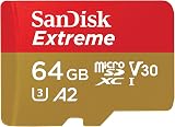 SanDisk 64GB Extreme microSDXC with Adapter UHS-I U3 V30 A2 C10 170MB/s