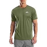 Men's UPF 50+ Sun Protection Dry Fit Workout T-Shirts Rash Guard Swim Shirts Moisture Wicking Tee for Athletic, Beach, Hiking