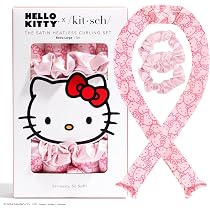 Amazon.com: Hello Kitty x Kitsch - Juego de rizadores de satén ...