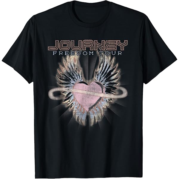 Amazon.com: Journey Japan Tour '81 Adult Natural Short Sleeve T