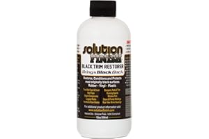 Solution Finish Black Plastic & Vinyl Plastic Trim Restorer - Car and Truck Polish - 12 oz