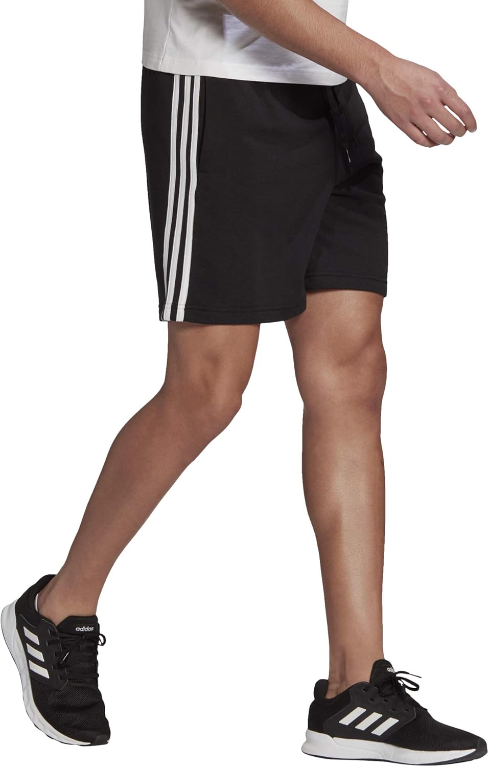 adidas 3 stripes french terry shorts
