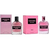 A CENTER 2PCS Perfume Set for Women - Floral Fragrance Gift Set with Vanilla,Sweet Fruity, Powdery, Woody&Musky | 3.4 Fl Oz Each Eau De Pafume(Valentine Milano,Valuable)