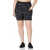 Core 10 Women's All Day Comfort Slim-Fit High-Waist Side-Pocket Booty Yoga Short