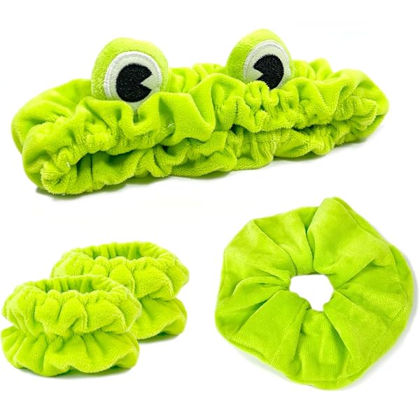 SuPoo 9-teiliges Hautpflege-Set – Schnecken & Alien Stirnbänder, Armbänder Zum Gesichtwaschen