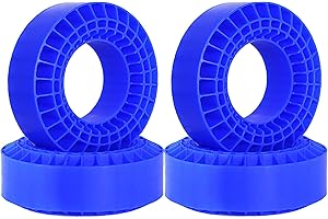 REDSPIDER Silicone Rubber 1.9 tire Inserts，1.9 Tires Waterproof Soft and Highly Elastic Inner Filler，for 1/10 RC Crawler Car Tire Upgrade. ﻿ (Blue)