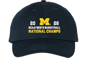 UGP Campus Apparel Michigan Wolverines 2026 Basketball National Champions Simple Path Sports Team Dad Hat