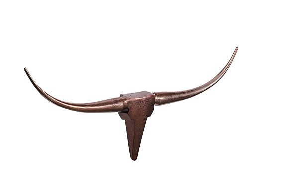 Wohnling Wall Decoration Bull Horns Gold 100 X 40 X 5 Cm Aluminium