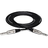 Hosa HPP-005 Pro Unbalanced Interconnect, REAN 1/4" TS to Same, 5 Feet
