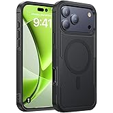 DEVISELOVE Magnetic for iPhone 17 Pro Case Military-Grade Shockproof, Rugged Phone Case, Heavy Duty Protection [Compatible with MagSafe] Anti-Fingerprint Cover for iPhone 17Pro Case 6.3", Black