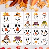 Scarecrow Face Stencil Fall Scarecrow Stencils for Crafts Reusable | Fall Stencils for Painting on Wood Sign T-Shirts Tier Tray Fabrics Decor