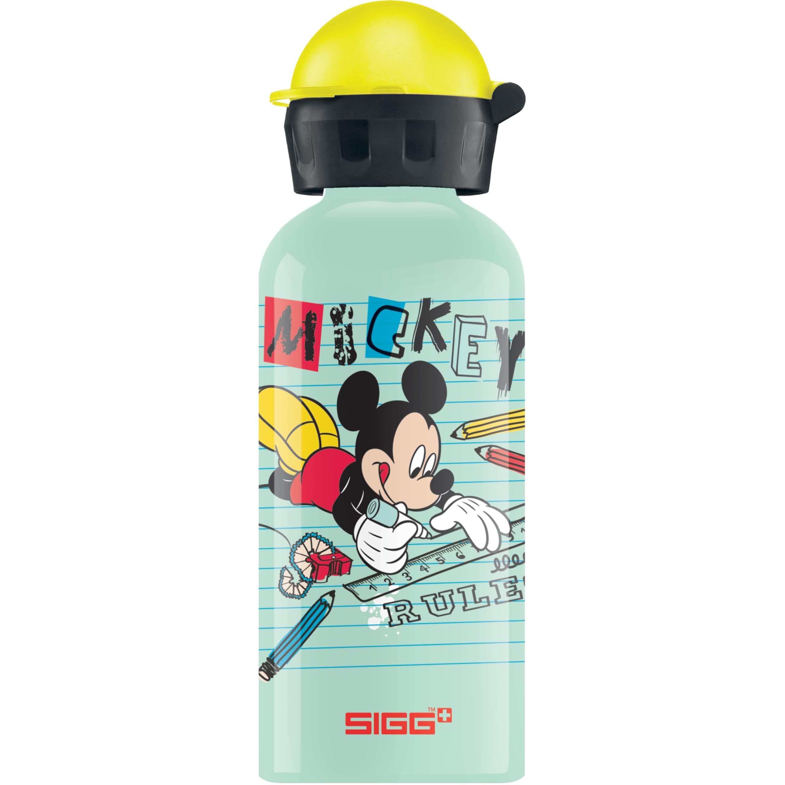 Sigg Disney Kids Water Bottle (0.4 L), Pollutant-Free Children's Bottle with Leak-Proof Lid, Lightweight Children's Water Bottle Made of Aluminium