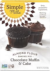 Simple Mills Almond Flour Chocolate Cupcake & Cake Mix, 1pk, 11.2 oz | Makes 12 Chocolate Cupcakes or One 8 Inch Round Cake, 