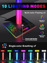 VCOM RGB Headphone Stand Holder with 2 USB 1 Type-C Ports Gaming Desk view 2