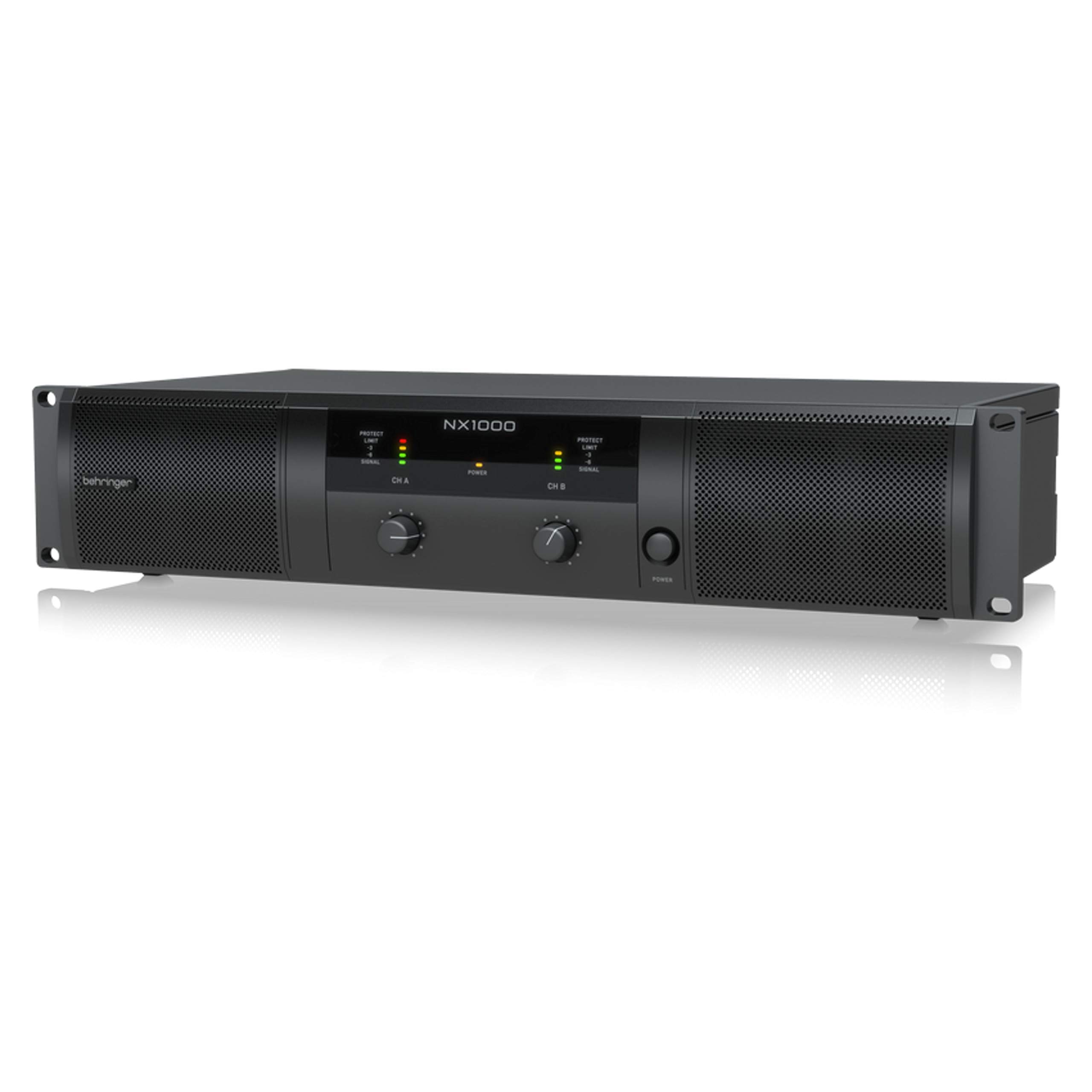 Behringer NX1000 Ultra-Lightweight 1000 Watt Class-D Power Amplifier with SmartSense Loudspeaker Impedance Compensation