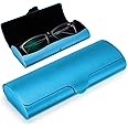 Hifot Aluminium Glasses Case, Slim Reading Glasses Case, Portable Travel Metal Eyeglass Spectacles Protection Hard Shell Case