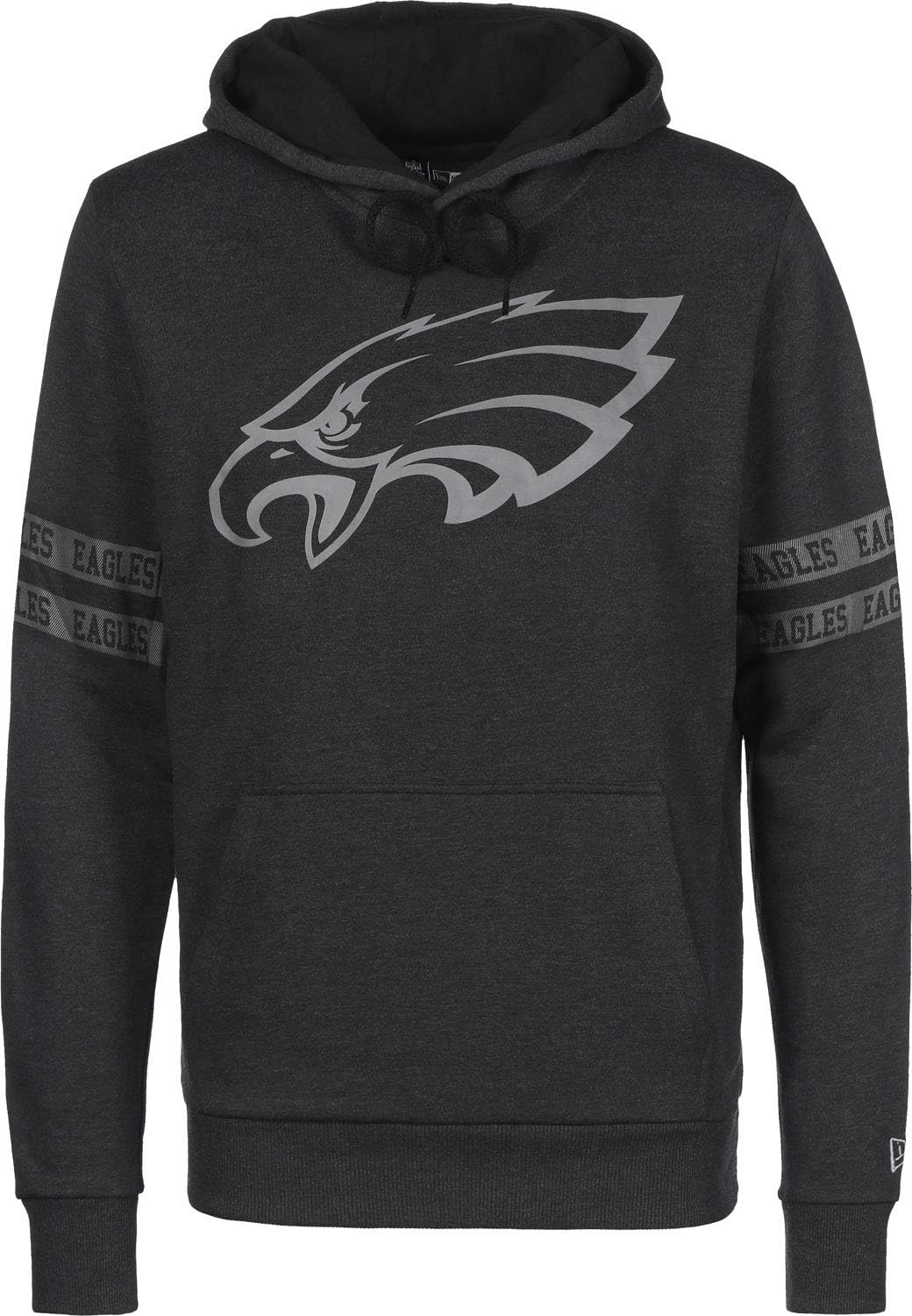 New Era Philadelphia Eagles Hoody Nfl Black Tonal Jumper, Hoodies