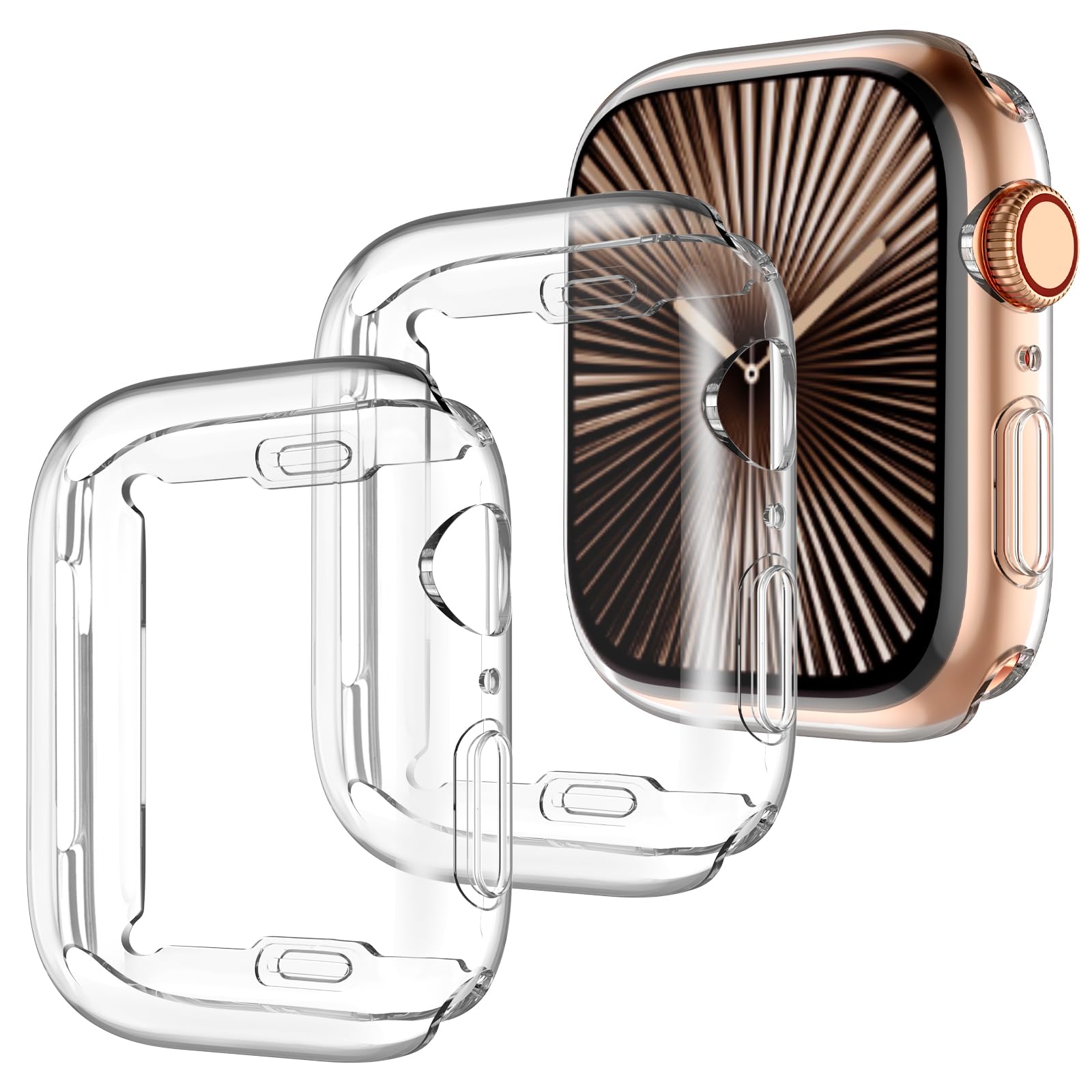 GEAK 3 Pack Compatible with Apple Watch 10 Screen