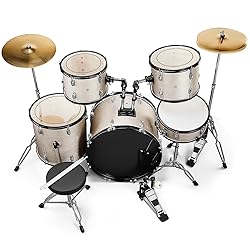 Ktaxon 22 Inch Adult Drum Set, 5-Piece Full-Size