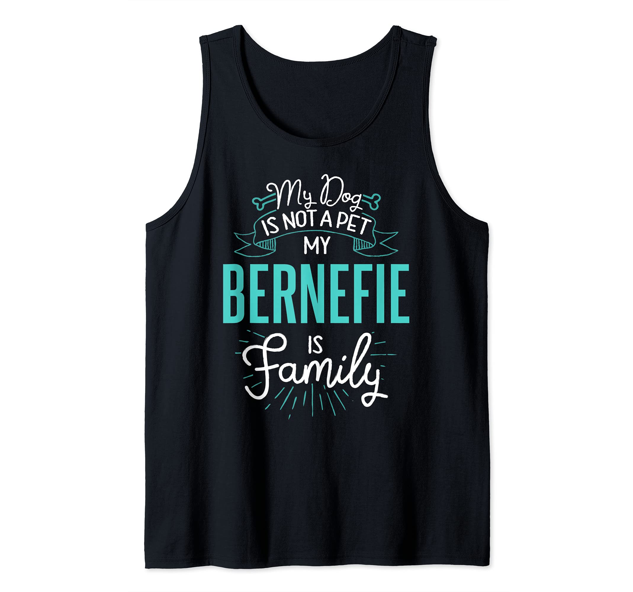 Cute Bernefie Design Family Dog Giftn Tank Top