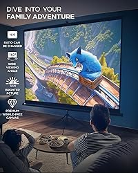 PropVue Projector Screen with Stand 120 inch