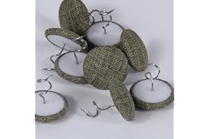 MIOULE Upholstery Tacks Twist Pins for slipcovers，Headliner Pins - Bed Skirt Pins Or Holders - Pins to Hold Bedskirt in Place for Furniture Pins (12PCS Yellow Green)