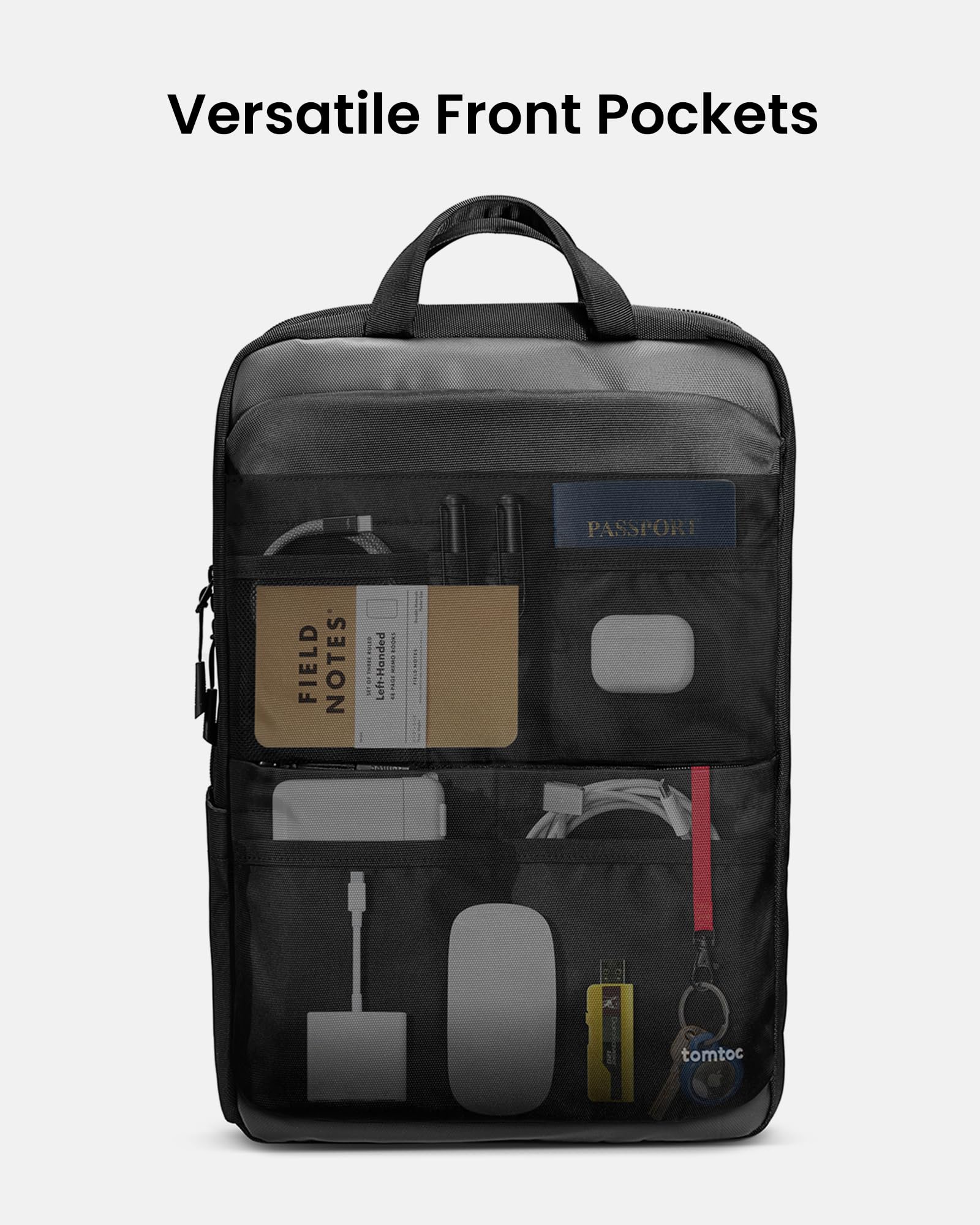 tomtoc Laptop Backpack, Laptop Bag for Men Women, 24L Everyday Computer Backpack for 16'' MacBook Pro M4, Daypack for Work, Commute, Business, College, Weekend Trip