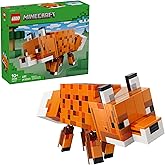LEGO Minecraft The Fox Building & Pretend Play Toy for Boys & Girls - Poseable Video Game Character for Kids, Ages 10+ - Room Decor for Gaming Fans - Gift Idea for Birthdays - 21588
