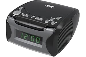 NAXA Digital Alarm Clock Radio with CD Player and USB Charge Port