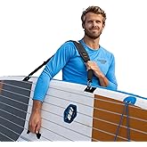 THURSO SURF SUP Shoulder Carry Strap Padded Sling Paddle Board Accessories | Nylon webbing, swivel clips, 41-57 in adjustable, iSUP and hard board, kayak carry, for women and men, folds compact