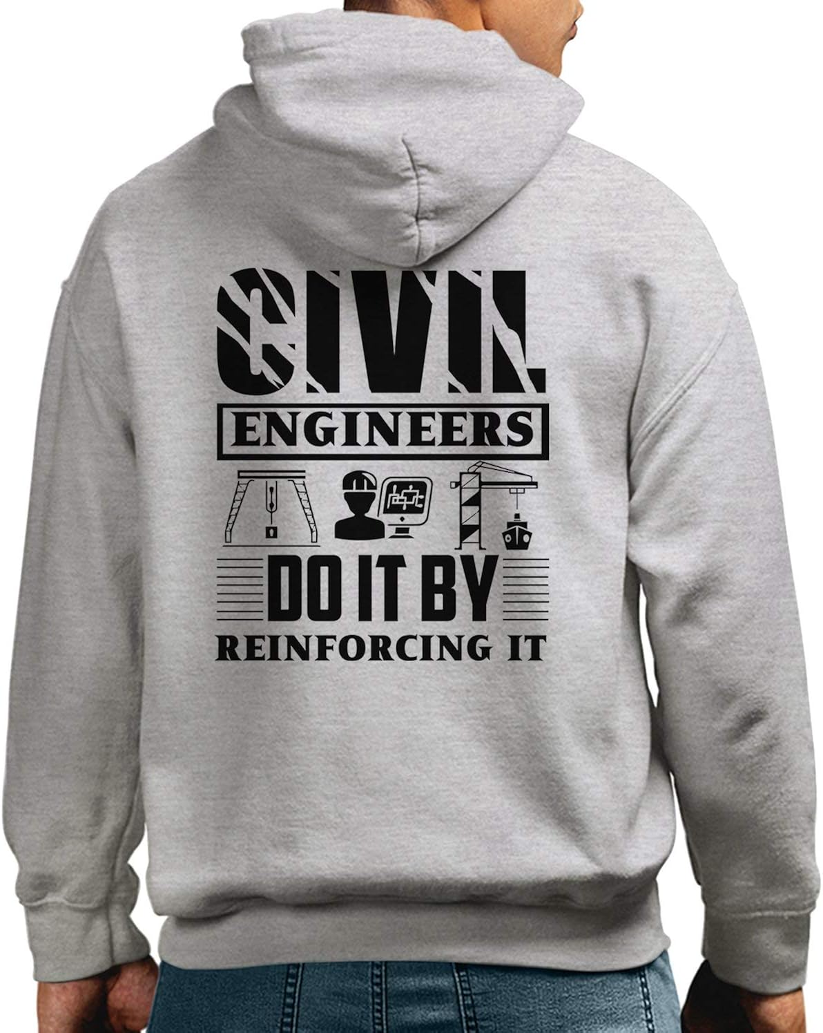 In Prink Civil Engineer Job Hoodies, Long Sleeve Hoodie, Clothes