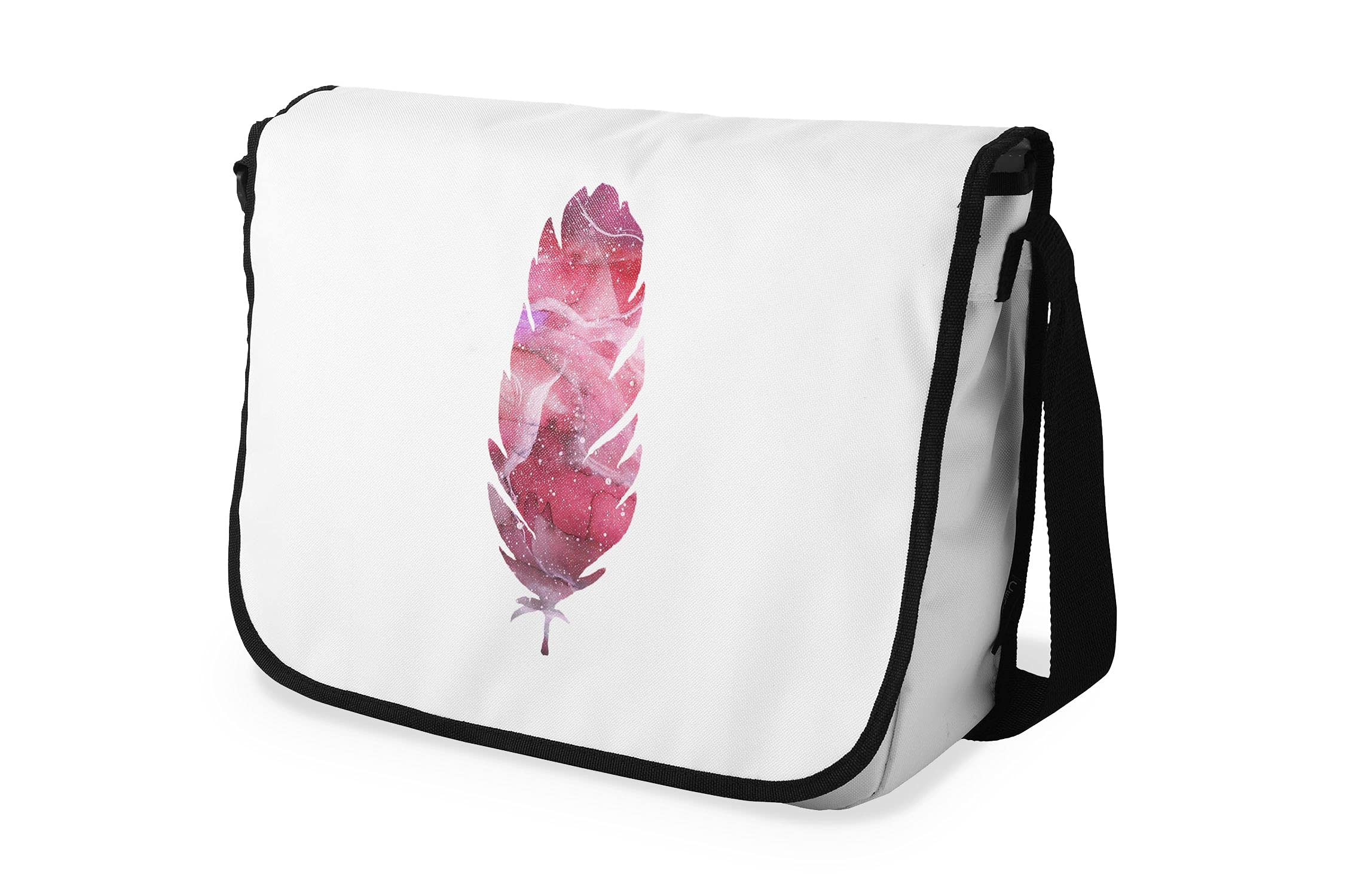 Bonamaison Digitally Printed Messenger School Bag with Black Strap for Students, Cross Body Bag, Courier Bag, Shoulder Bag for School, Back to School, Size: 29x36 Cm