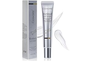 COINORE Retinol Under Eye Cream - Cream for Men & Women, Dark Circles, Puffiness & Wrinkles, Anti-Aging Eye Cream for Fine Lines, 0.7 Fl Oz