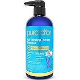 PURA D'OR Hair Thinning Therapy Biotin Shampoo LAVENDER VANILLA Scent, 16oz | Fuller Thicker Volume, Clinically Tested, 15 Key Botanicals, Aloe Vera Base, Helps Reduce Breakage, Men &amp; Women, Sulfate-Free