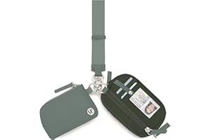 Sunpour Nylon Wallet Wristlet for Women,RFID Wallet Keychain Small Wallets Woman with Coin Purse & ID Window