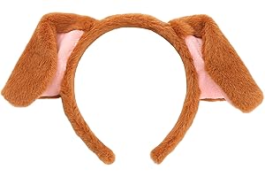 Olivemont Dalmatian ears headband for dog costume (brown)