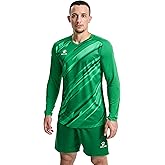 KELME Men Padded Goalkeeper Soccer Jersey Shorts, Goalkeeper Kit, Youth Goalie Apparel Shirt and Pants with Socks