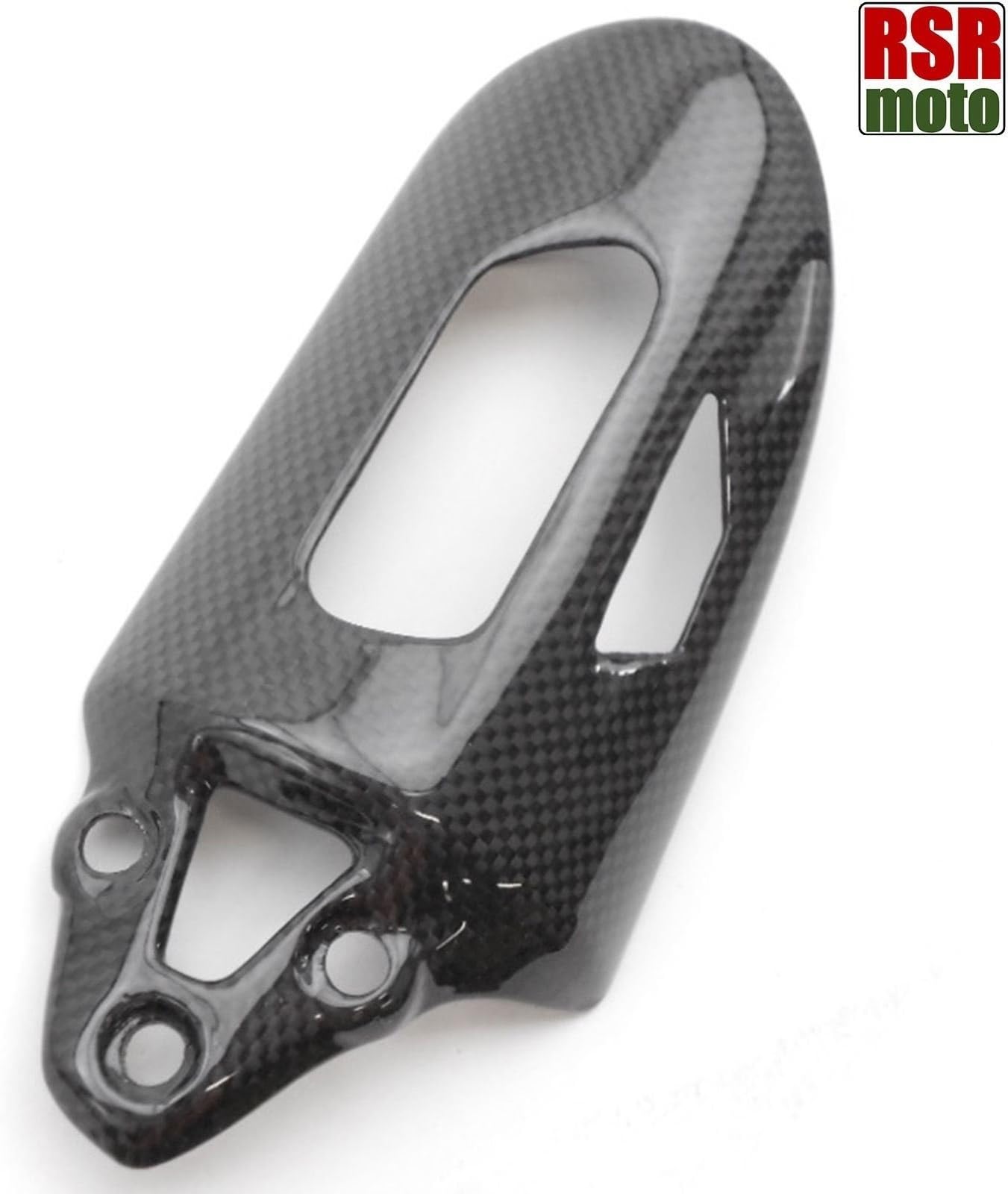 RSR Moto 100% Fibre Shock Protector Cover For Ducati Panigale 899 959 1199 1299 V2 (Gloss Plain Weave)