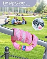 Sportneer High Security 5-Digit Chain Lock for Bike Motorcycle Door view 6