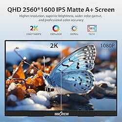 InnoView 18 Inch 260Hz Portable Gaming Monitor,2K