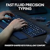 Logitech MX Keys S Graphite Wireless Keyboard Bluetooth Backlit Programmable view 2