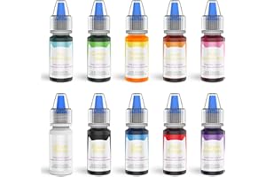 Nomeca 10 Color Food Coloring for Cake Decorating, Icing Macaron Fondant Cookies, Ice Cream Easter Egg Decorating Dye Kit 0.2