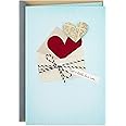 Hallmark Mother's Day Card (Heart in Envelope) for Anniversary, Romantic Birthday, Everyday Love, Sweetest Day