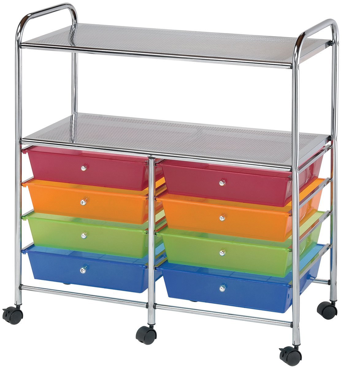 Amazon Com Blue Hills Studio Sc8mcdw 12 S Storage Cart 8 Drawer